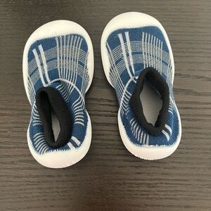 Blue and White Kids Shoes